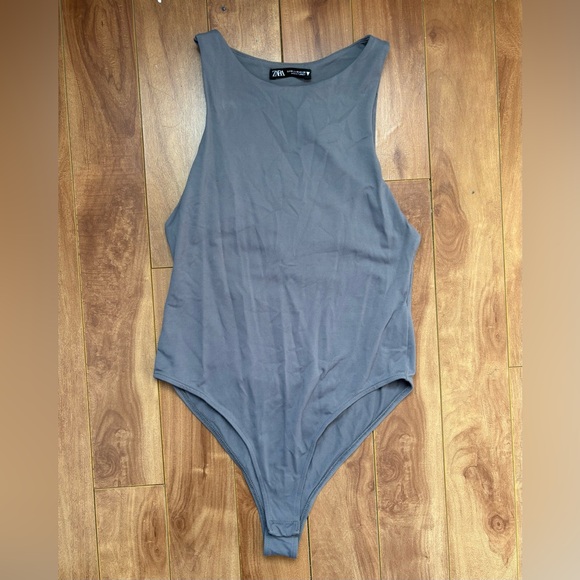 Zara Charcoal Bodysuit - Picture 2 of 2